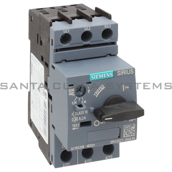 Siemens 3RV2021-0GA10 Motor Starter Protector | Sirius | 3RV2021-0GA10 Product Image