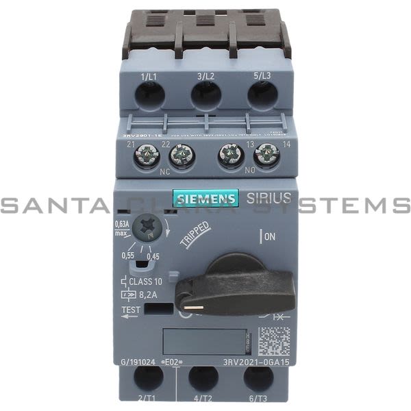Siemens 3RV2021-0GA15 Motor Starter Protector | 3RV2021-0GA15 Product Image