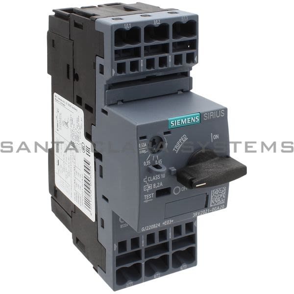 Siemens 3RV2021-0GA20 Motor Starter Protector | Sirius | 3RV2021-0GA20 Product Image