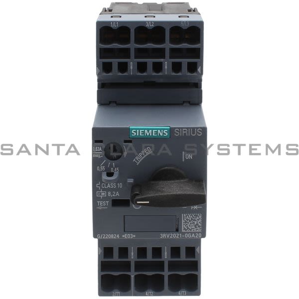 Siemens 3RV2021-0GA20 Motor Starter Protector | Sirius | 3RV2021-0GA20 Product Image