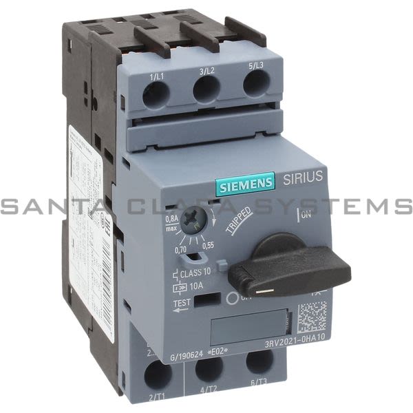 Siemens 3RV2021-0HA10 Motor Starter Protector | Sirius | 3RV2021-0HA10 Product Image