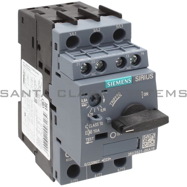 Siemens 3RV2021-0HA15 Motor Starter Protector | 3RV2021-0HA15 Product Image