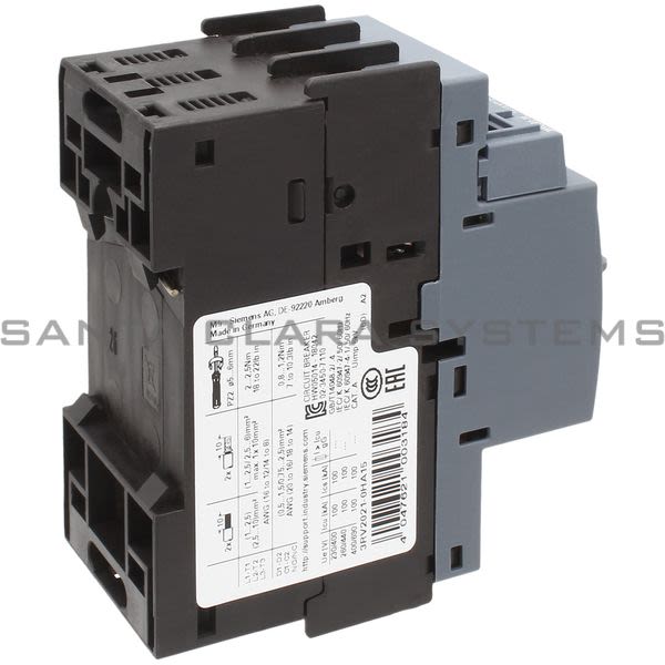 Siemens 3RV2021-0HA15 Motor Starter Protector | 3RV2021-0HA15 Product Image