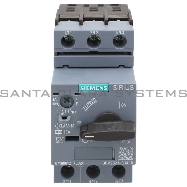 Siemens 3RV2021-0JA10 Motor Starter Protector | Sirius | 3RV2021-0JA10 Product Image