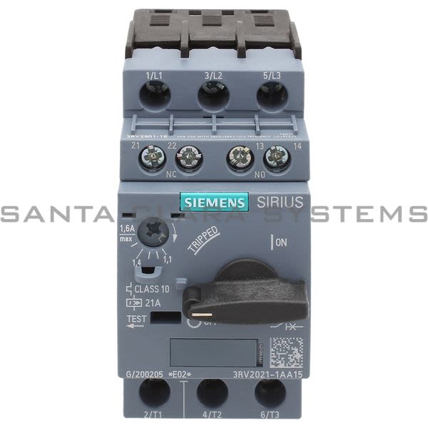 Siemens 3RV2021-1AA15 Motor Starter Protector | 3RV2021-1AA15 Product Image