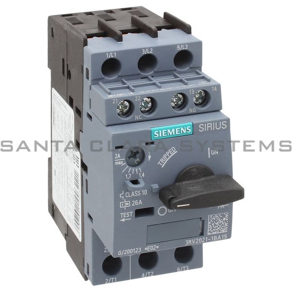 Siemens 3RV2021-1BA15 Motor Starter Protector | Sirius | 3RV2021-1BA15 Product Image