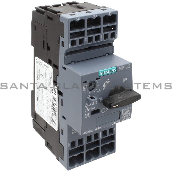 Siemens 3RV2021-1DA20 Motor Starter Protector | Sirius | 3RV2021-1DA20 Product Image