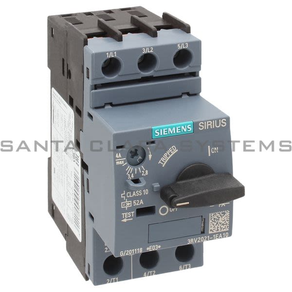 Siemens 3RV2021-1EA10 Motor Starter Protector | Sirius | 3RV2021-1EA10 Product Image