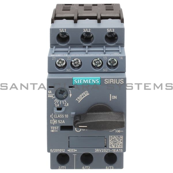 Siemens 3RV2021-1EA15 Motor Starter Protector | 3RV2021-1EA15 Product Image