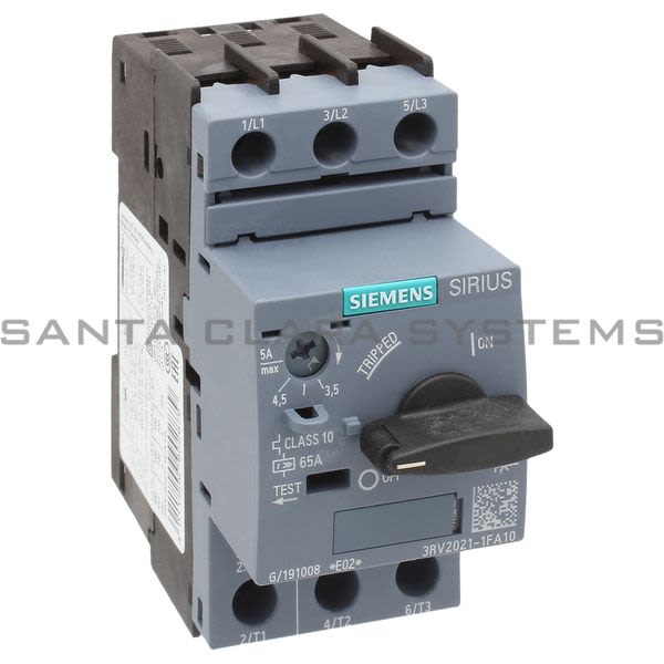 Siemens 3RV2021-1FA10 Motor Starter Protector | Sirius | 3RV2021-1FA10 Product Image