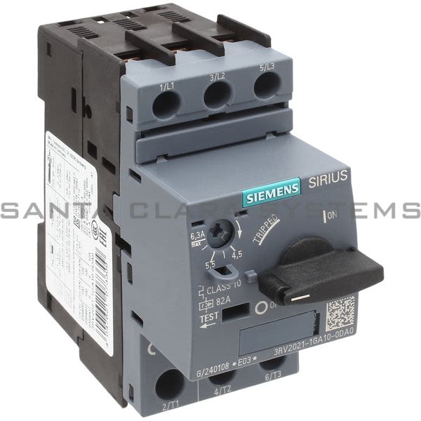 Siemens 3RV2021-1GA10-0DA0 Motor Starter Protector Product Image