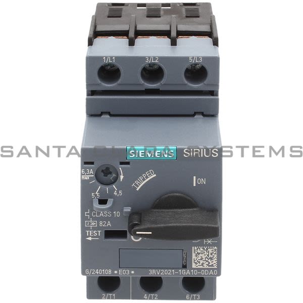 Siemens 3RV2021-1GA10-0DA0 Motor Starter Protector Product Image