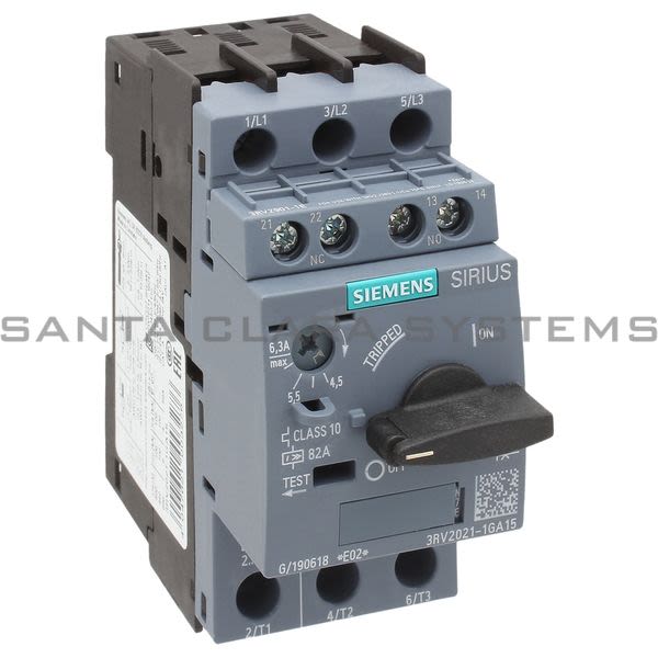 Siemens 3RV2021-1GA15 Motor Starter Protector | Sirius | 3RV2021-1GA15 Product Image