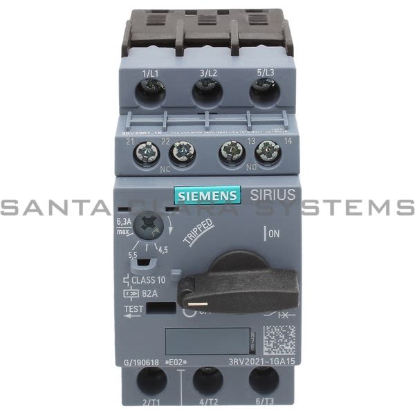 Siemens 3RV2021-1GA15 Motor Starter Protector | Sirius | 3RV2021-1GA15 Product Image