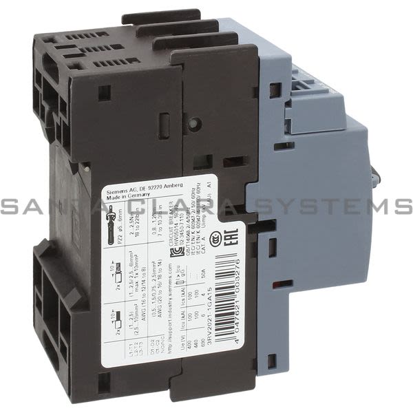 Siemens 3RV2021-1GA15 Motor Starter Protector | Sirius | 3RV2021-1GA15 Product Image