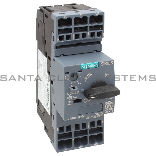 Siemens 3RV2021-1GA20 Motor Starter Protector | SIRIUS | 3RV2021-1GA20 Product Image