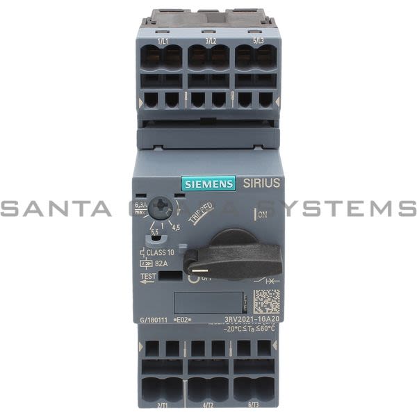 Siemens 3RV2021-1GA20 Motor Starter Protector | SIRIUS | 3RV2021-1GA20 Product Image