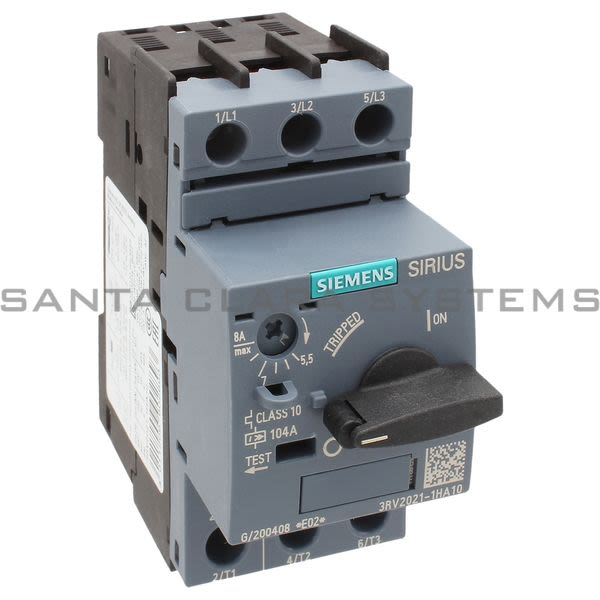 Siemens 3RV2021-1HA10 Motor Starter Protector | Sirius | 3RV2021-1HA10 Product Image
