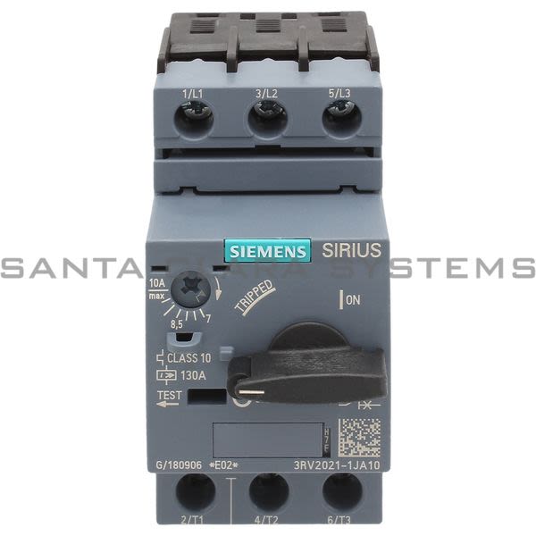 Siemens 3RV2021-1JA10 Motor Starter Protector | Sirius | 3RV2021-1JA10 Product Image