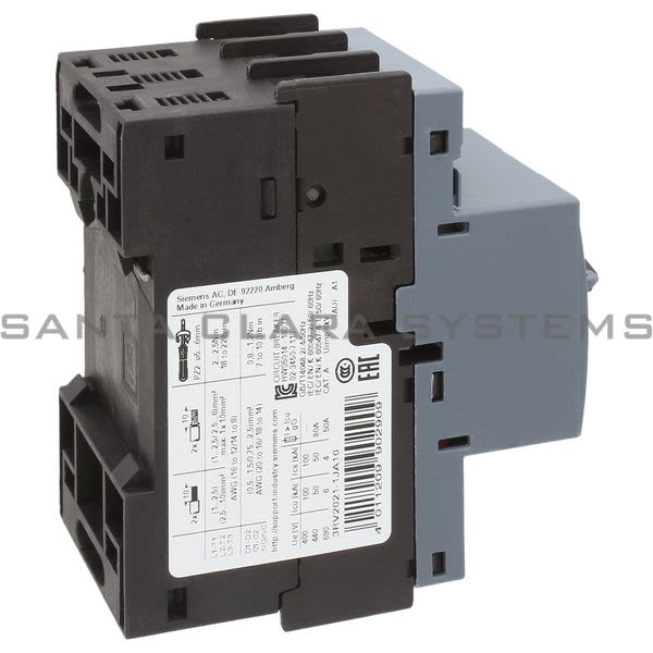 Siemens 3RV2021-1JA10 Motor Starter Protector | Sirius | 3RV2021-1JA10 Product Image