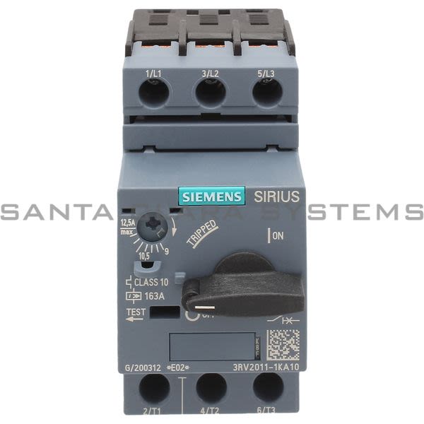 Siemens 3RV2021-1KA10 Motor Starter Protector | Sirius | 3RV2021-1KA10 Product Image