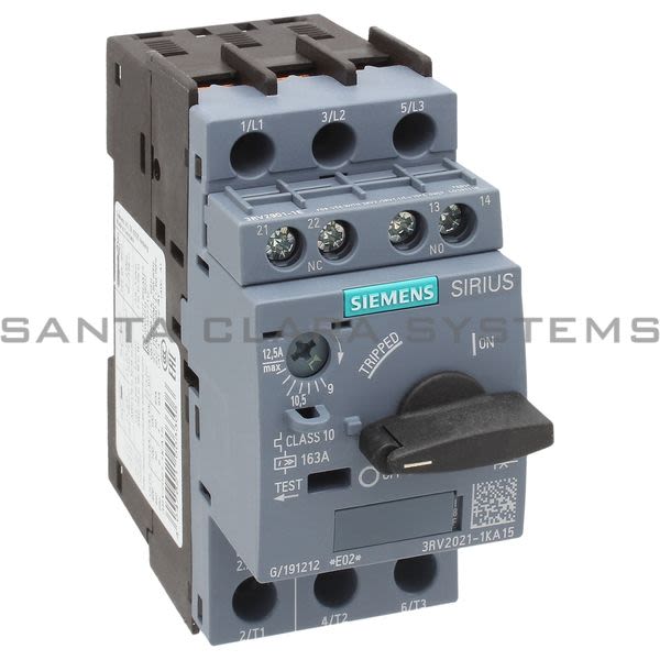 Siemens 3RV2021-1KA15 Motor Starter Protector | 3RV2021-1KA15 Product Image