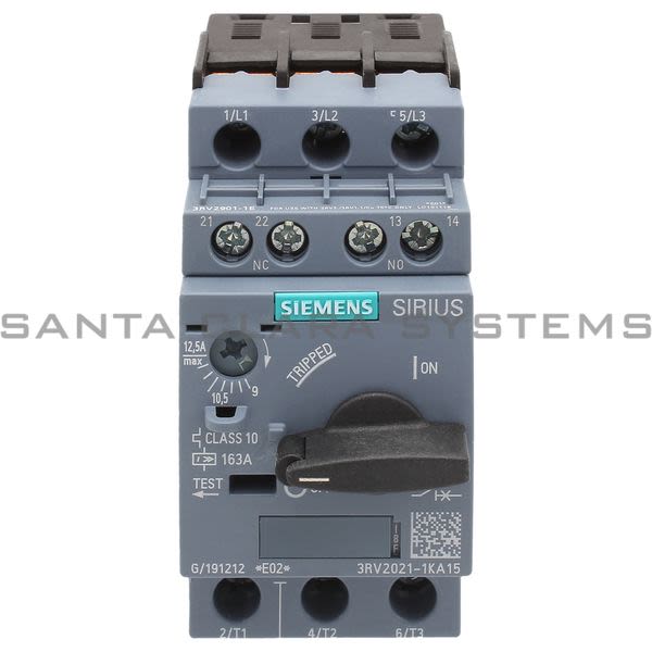 Siemens 3RV2021-1KA15 Motor Starter Protector | 3RV2021-1KA15 Product Image