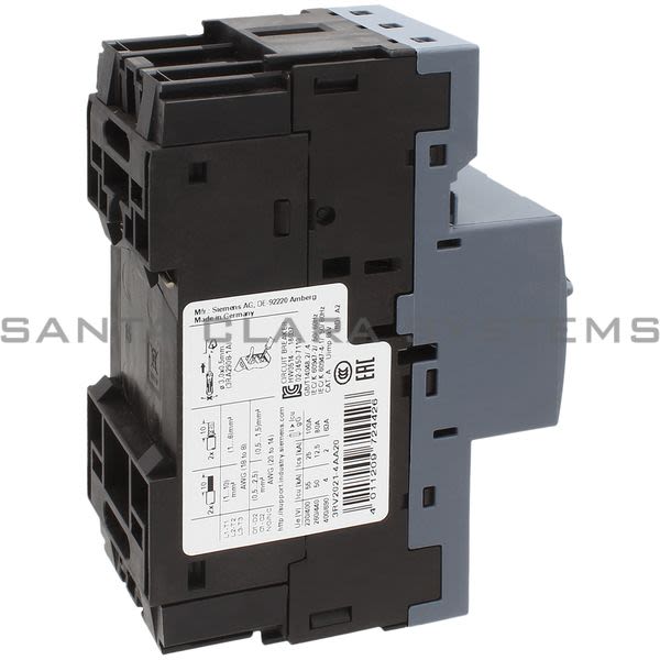 Siemens 3RV2021-4AA20 Motor Starter Protector | Sirius | 3RV2021-4AA20 Product Image