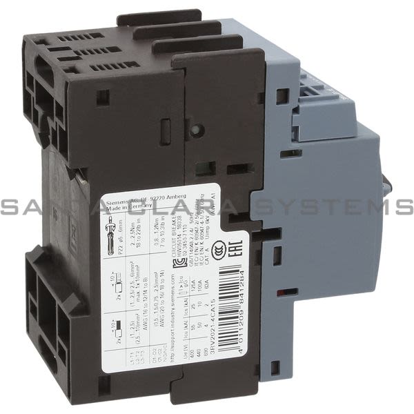 Siemens 3RV2021-4CA15 Motor Starter Protector | Sirius | 3RV2021-4CA15 Product Image
