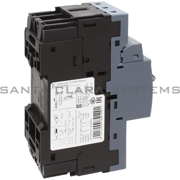 Siemens 3RV2021-4CA25 Motor Starter Protector | Sirius | 3RV2021-4CA25 Product Image