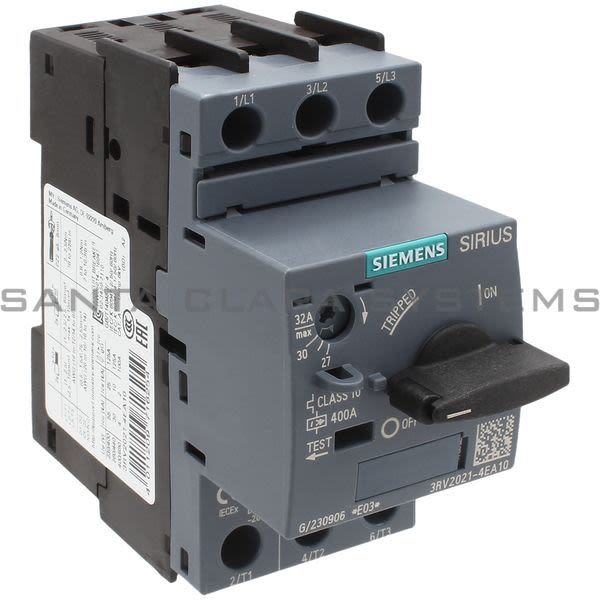 Siemens 3RV2021-4EA10 Motor Starter Protector | Sirius | 3RV2021-4EA10 Product Image