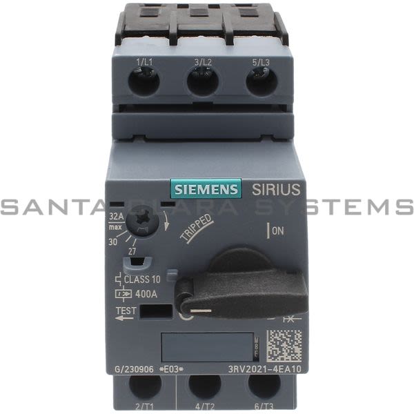 Siemens 3RV2021-4EA10 Motor Starter Protector | Sirius | 3RV2021-4EA10 Product Image
