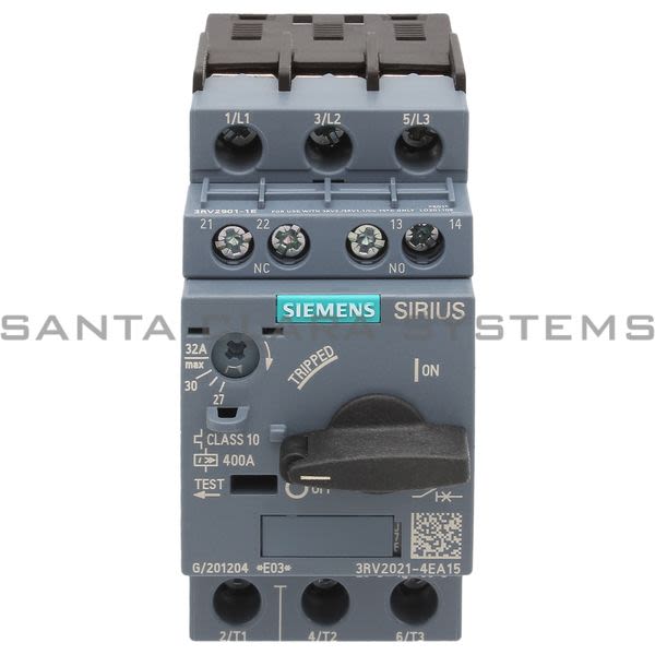 Siemens 3RV2021-4EA15 Motor Starter Protector | Sirius | 3RV2021-4EA15 Product Image
