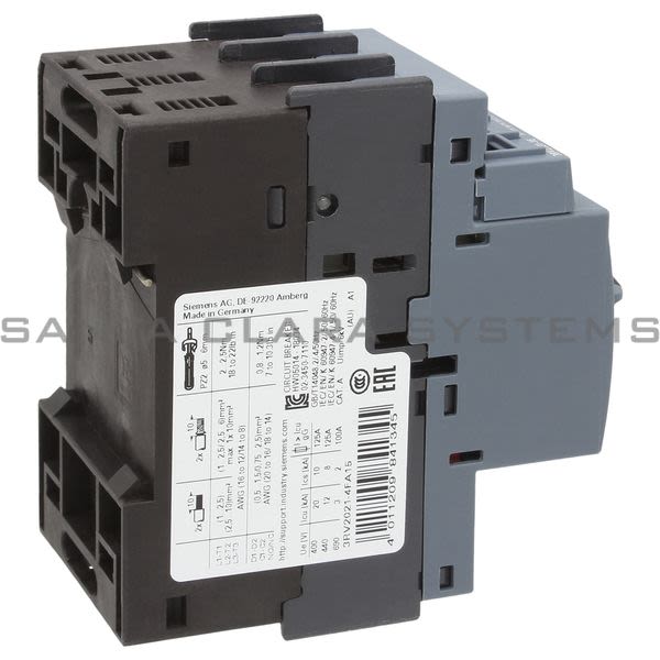 Siemens 3RV2021-4FA15 Motor Starter Protector | Sirius | 3RV2021-4FA15 Product Image