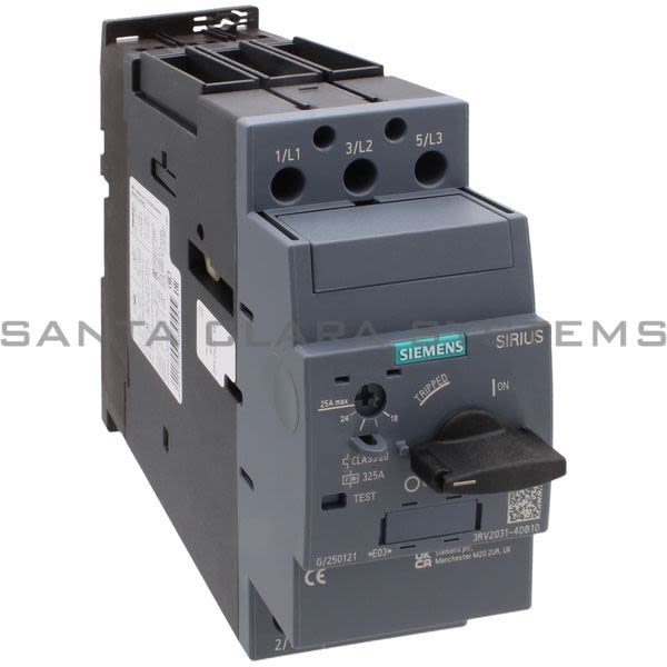 Siemens 3RV2031-4DB10 Motor Starter Protector | Sirius | 3RV2031-4DB10 Product Image