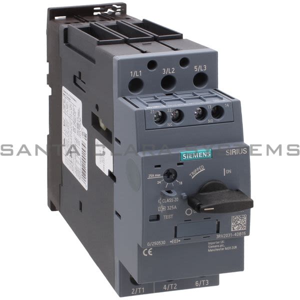Siemens 3RV2031-4DB15 Motor Starter Protector | Sirius | 3RV2031-4DB15 Product Image