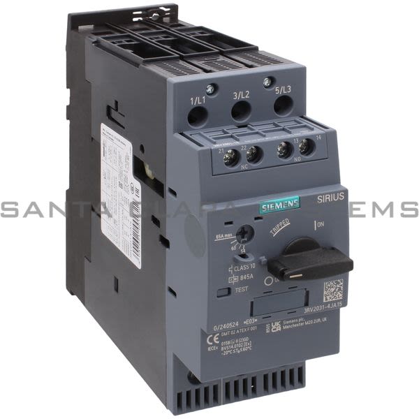 Siemens 3RV2031-4JA15 Motor Starter Protector | Sirius | 3RV2031-4JA15 Product Image