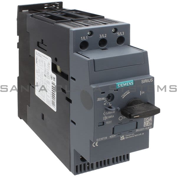 Siemens 3RV2031-4JB10 Motor Starter Protector | Sirius | 3RV2031-4JB10 Product Image