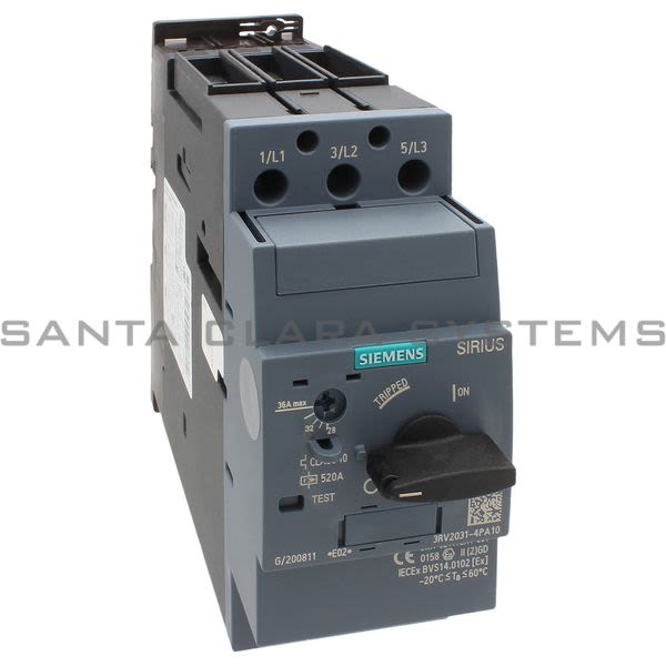 Siemens 3RV2031-4PA10 Motor Starter Protector | Sirius | 3RV2031-4PA10 Product Image