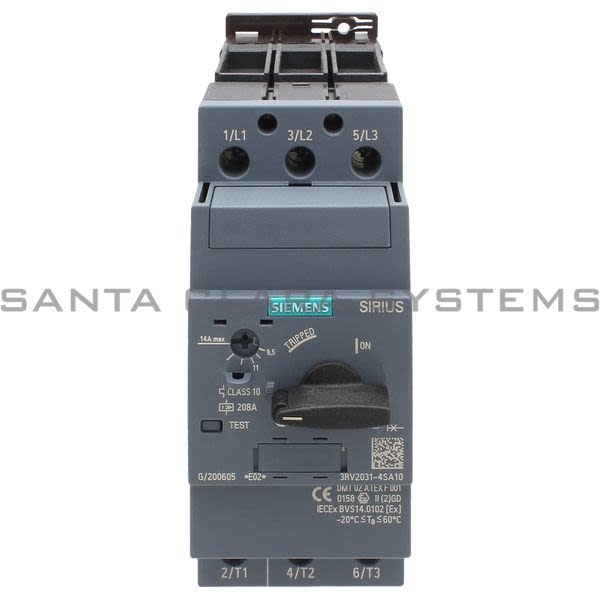 Siemens 3RV2031-4SA10 Motor Starter Protector | Sirius | 3RV2031-4SA10 Product Image