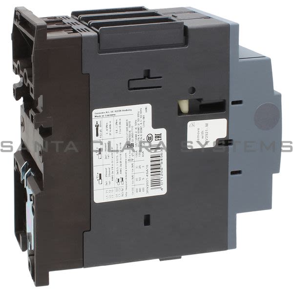Siemens 3RV2031-4SA10 Motor Starter Protector | Sirius | 3RV2031-4SA10 Product Image