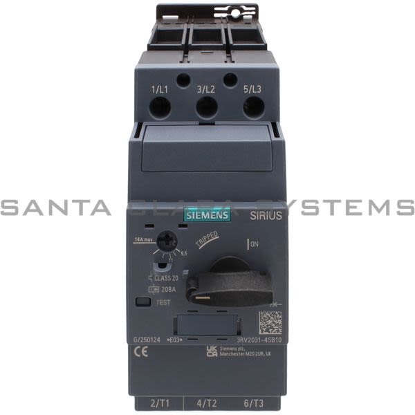 Siemens 3RV2031-4SB10 Motor Starter Protector | Sirius | 3RV2031-4SB10 Product Image
