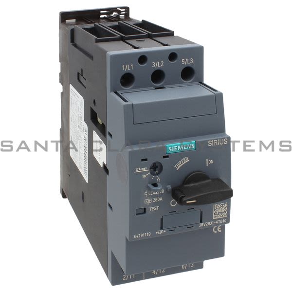 Siemens 3RV2031-4TB10 Motor Starter Protector | Sirius | 3RV2031-4TB10 Product Image