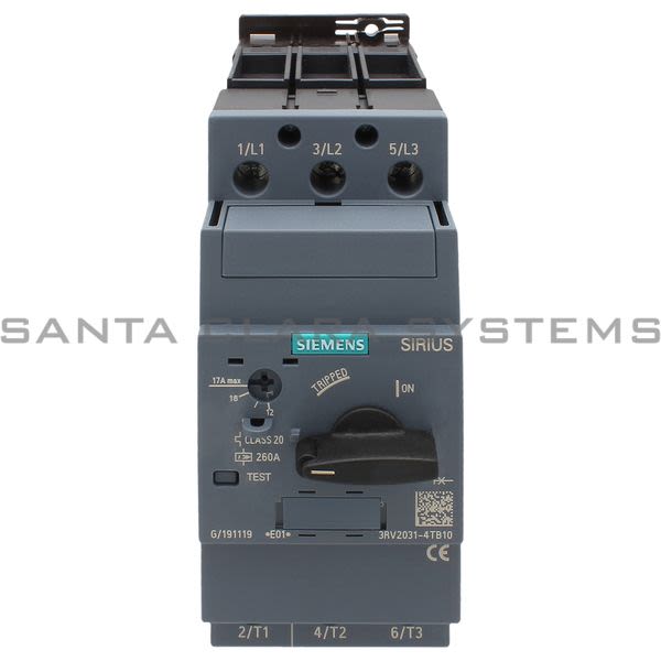 Siemens 3RV2031-4TB10 Motor Starter Protector | Sirius | 3RV2031-4TB10 Product Image