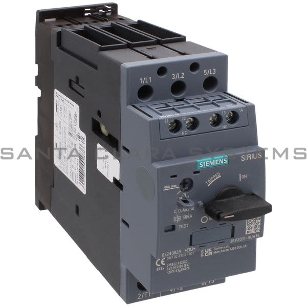 Siemens 3RV2031-4UA15 Motor Starter Protector | Sirius | 3RV2031-4UA15 Product Image