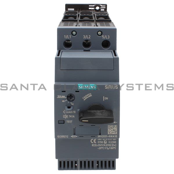 Siemens 3RV2031-4WA10 Motor Starter Protector | Sirius | 3RV2031-4WA10 Product Image