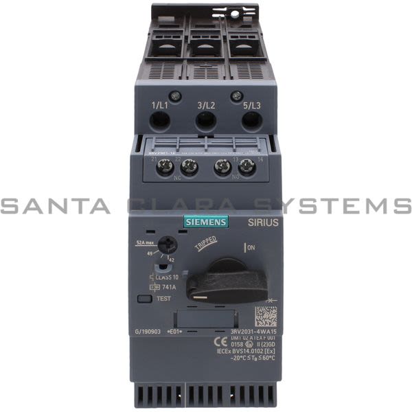 Siemens 3RV2031-4WA15 Motor Starter Protector | Sirius | 3RV2031-4WA15 Product Image