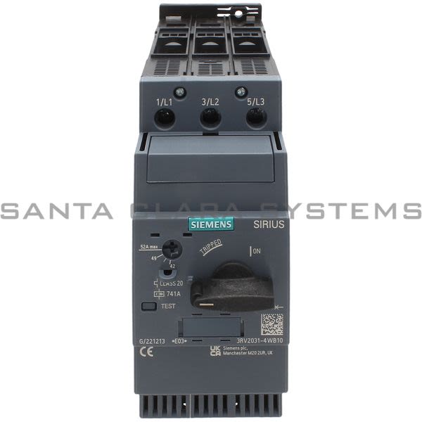 Siemens 3RV2031-4WB10 Motor Starter Protector | Sirius | 3RV2031-4WB10 Product Image