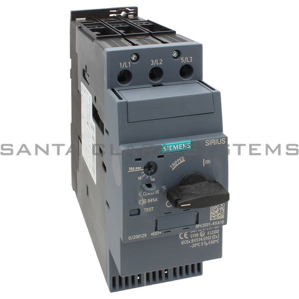Siemens 3RV2031-4XA10 Motor Starter Protector | Sirius | 3RV2031-4XA10 Product Image