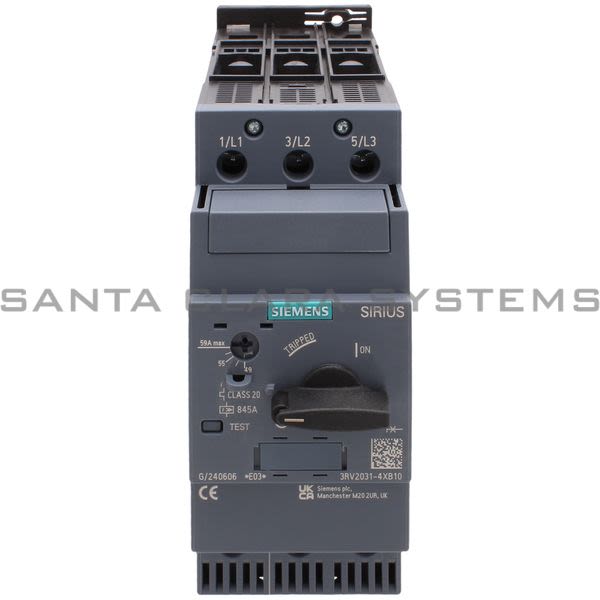 Siemens 3RV2031-4XB10 Motor Starter Protector | Sirius | 3RV2031-4XB10 Product Image